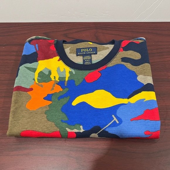 Ralph Lauren Polo, Men Thermal Long Sleeve, Multicolor - Picture 2 of 4